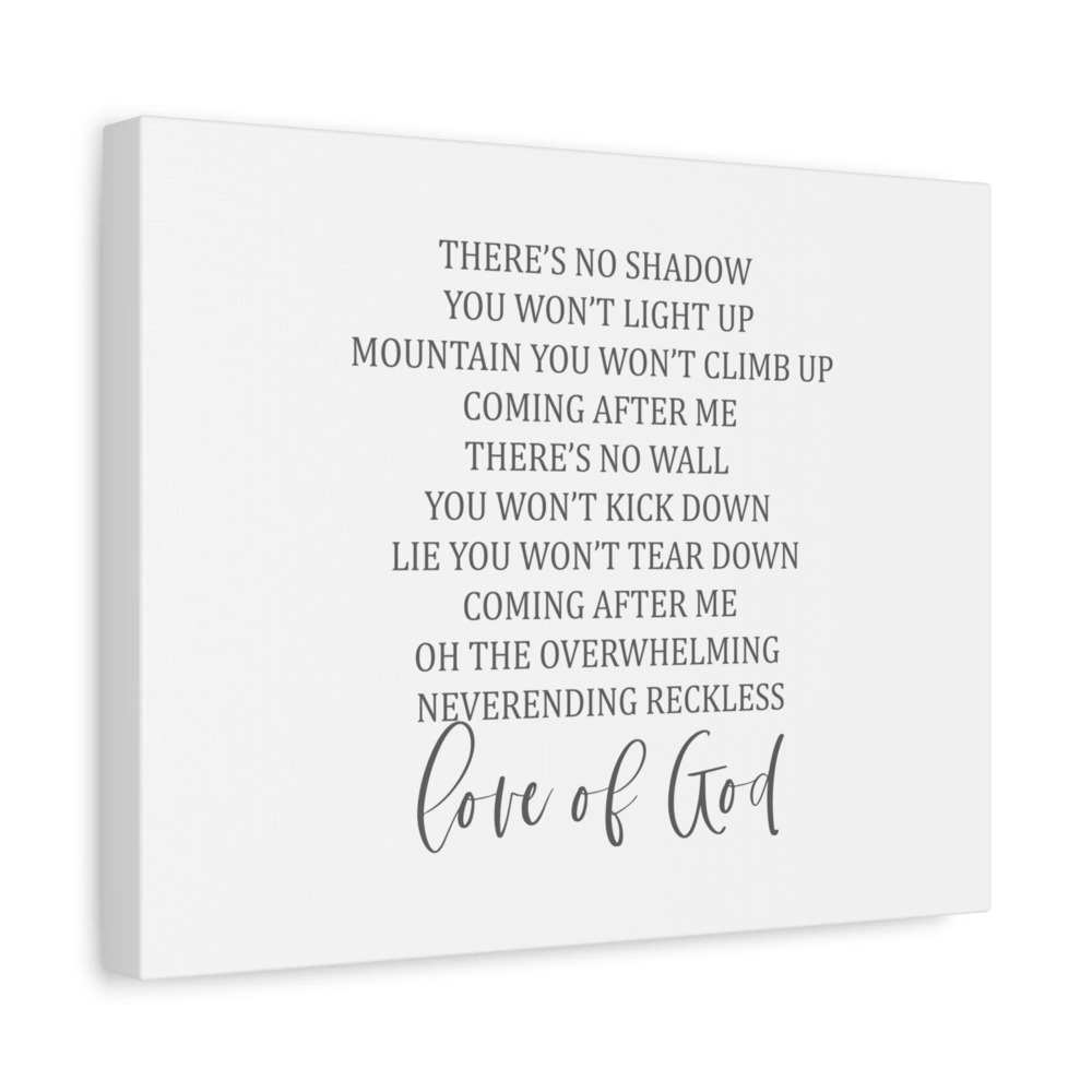 Scripture Canvas Love Of God Psalm 136:26 Christian Wall Art Bible Verse Print